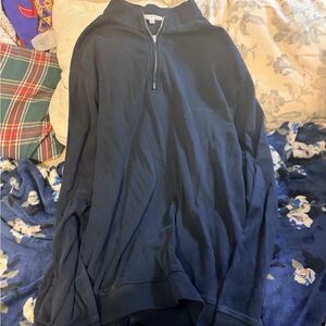 Peter Millar Black Quarter-Zip Pullover
